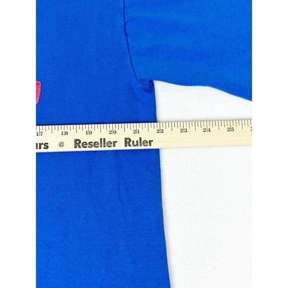 Vintage Bugle Boy T-Shirt Blue Large Surf Beach Skate Single Stitch - Picture 9 of 10